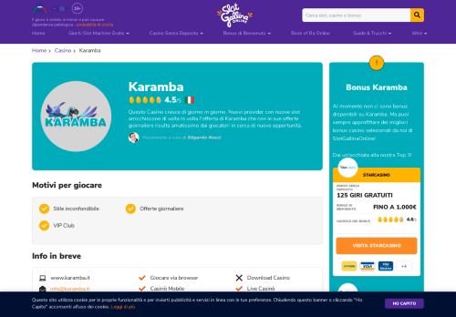 
                            8. Karamba - Il casino con tanissime slot e giochi online | SlotGallinaOnline