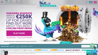 
                            1. Karamba - Online Casino | £200 Casino Bonus +100 Spins
