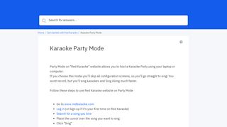 
                            7. Karaoke Party Mode | Red Karaoke Help Center - GrooveHQ