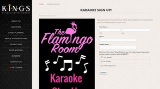 
                            13. Karaoke Sign Up! - Kings Dining & Entertainment