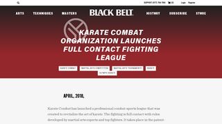 
                            12. Karate Combat Organization Launches Full-Contact Fighting League