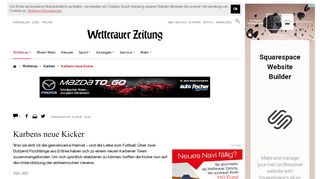 
                            12. Karbens neue Kicker | Wetterauer Zeitung