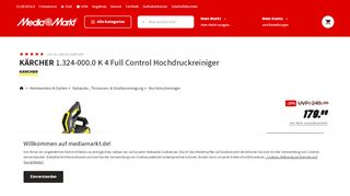 
                            8. KÄRCHER 1.324-000.0 K 4 Full Control Hochdruckreiniger - MediaMarkt