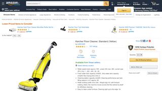 
                            5. Karcher Floor Cleaner, Standard (Yellow): Amazon.in: Home & Kitchen