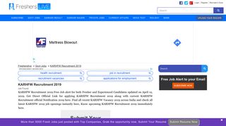 
                            5. KARHFW Recruitment 2019 Apply Online Job Vacancies 25 February ...