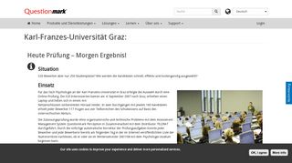 
                            8. Karl-Franzes-Universität Graz: | Questionmark