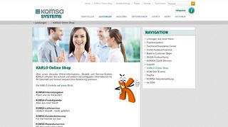 
                            4. KARLO Online Shop - KOMSA Systems