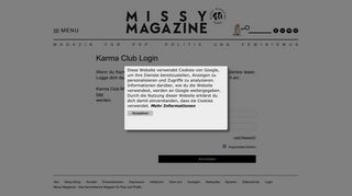 
                            8. Karma Club Login | Missy Magazine