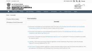 
                            6. Karnataka | Ministry of Labour & Employment