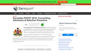 
                            7. Karnataka PGCET 2018: Counselling, Admission & Selection ...