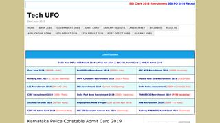 
                            8. Karnataka Police Constable Admit Card 2019 Download ksp.gov.in ...