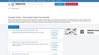 
                            8. Karnataka Tenders - eProcurement Tenders - Tender Detail