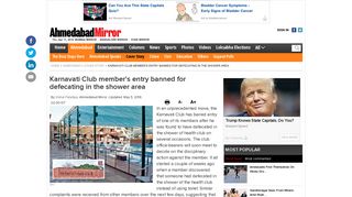 
                            9. Karnavati Club: Karnavati Club member's entry banned for defecating ...