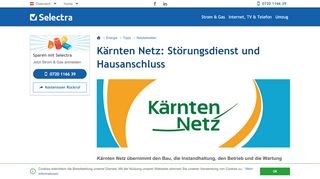 
                            13. Kärnten Netz: Störungsdienst und Hausanschluss - Selectra.at