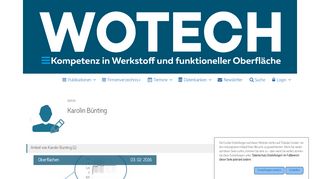 
                            8. Karolin Bünting - WOTech Technical Media | WOMag | WOClean