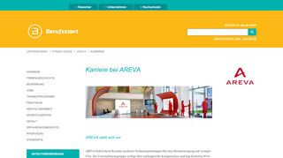 
                            10. Karriere bei AREVA | Berufsstart.de