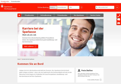 
                            13. Karriere bei der Sparkasse | Sparkasse Hochsauerland