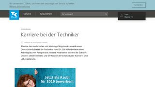 
                            4. Karriere bei der Techniker | Die Techniker - Techniker Krankenkasse