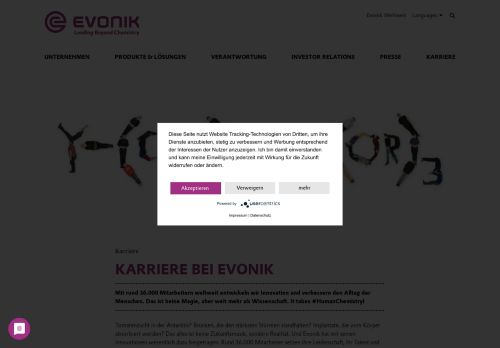 
                            8. Karriere bei Evonik - Evonik Industries