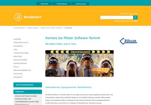 
                            10. Karriere bei Rösler Software-Technik | Berufsstart.de