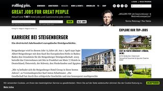 
                            10. Karriere bei Steigenberger | ROLLING PIN Magazin