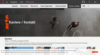 
                            3. Karriere / Kontakt - ARTE Entreprise - ARTE.tv