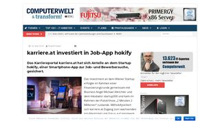 
                            13. karriere.at investiert in Job-App hokify | - Computerwelt