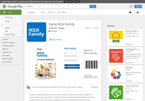 
                            9. Karta IKEA FAMILY – Aplikacje w Google Play