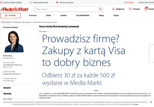 
                            9. Karta kredytowa Media Markt Visa - MediaMarkt.pl