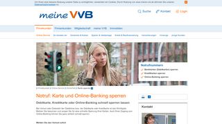 
                            11. Karte & Online-Banking sperren - meine VVB