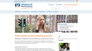 
                            11. Karte und Online-Banking sperren - Volksbank mit Herz