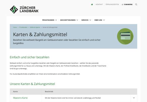 
                            13. Karten & Zahlungsmittel » Zuercherlandbank