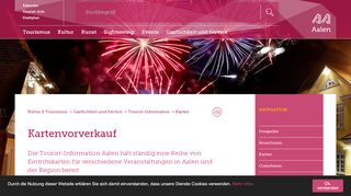 
                            12. Kartenvorverkauf - Kultur & Tourismus - Aalen Tourismus