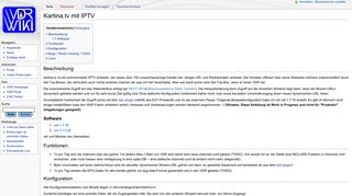 
                            7. Kartina.tv mit IPTV – VDR Wiki