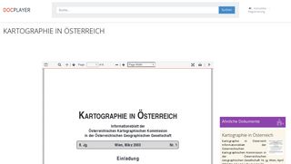 
                            12. KARTOGRAPHIE IN ÖSTERREICH - PDF - DocPlayer.org