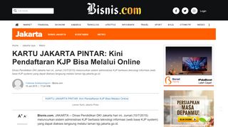 
                            4. KARTU JAKARTA PINTAR: Kini Pendaftaran KJP Bisa Melalui Online