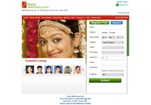 
                            7. Karur Matrimony, Tamil Matrimony, Matrimonial, Brides, Thirumana ...