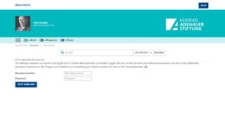 
                            12. KAS-DigiBib weltweit 24/7. My Account : Login - Die Onleihe