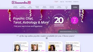 
                            6. Kasamba - Psychic Chat with Live Psychics | Choose yours!