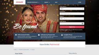 
                            12. Kasar Brides - Matrimony - Kasar Matrimonial Brides - Jeevan Sathi
