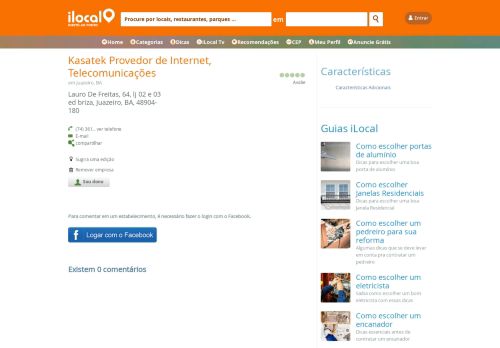 
                            5. Kasatek Provedor de Internet, Telecomunicações, Juazeiro, BA - iLocal