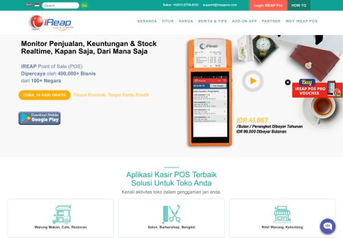 
                            2. KASIR iReap POS | KASIR Mobile POS | Point of Sale system