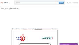 
                            11. Kaspersky Anti-Virus - PDF - DocPlayer.fr