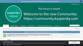 
                            2. Kaspersky Internet Security 2016 blockiert Internetseiten ...