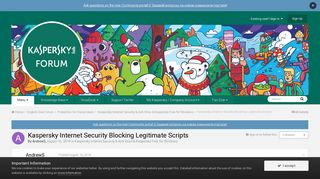 
                            2. Kaspersky Internet Security Blocking Legitimate Scripts ...