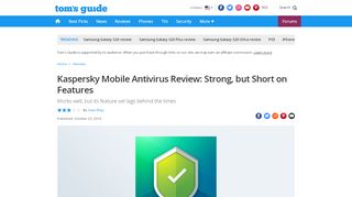 
                            11. Kaspersky Internet Security for Android Review - Tom's Guide