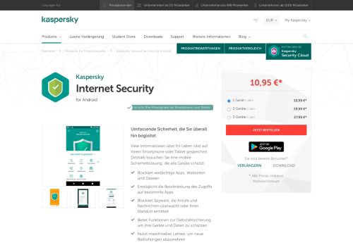 
                            4. Kaspersky Internet Security für Android 2019 | Antivirus Android ...