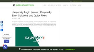 
                            8. Kaspersky Login Failed [Fix It] Call +1-888-513 ... - Support Antivirus