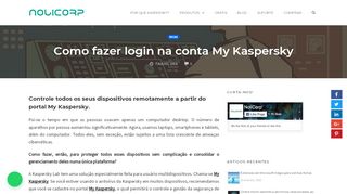 
                            7. Kaspersky Login Portal Brasil