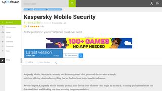 
                            12. Kaspersky Mobile Security 11.20.4.806 for Android - Download